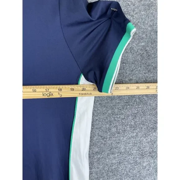 Callaway Women's Golf Polo XL OPTI-DRI Short Sleeve Blue, White and Green - Picture 6 of 9